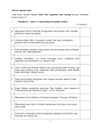 Text of soalan sejarah tingkatan 1. Soalan Sejarah Tingkatan 1