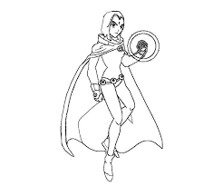 Superhero Girls Raven Malvorlage Coloring And Malvorlagan