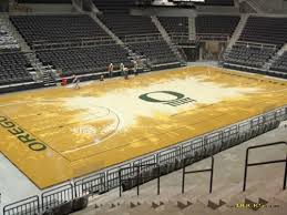 oregon basketball court matthew knight arena and the 10