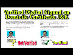 Income certificate is only required when you apply for fee waiver. How To Verified Digital Signed Pdf Validate Digital Domicile Certificate In Jammu Kashmir 2021 Youtube