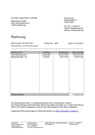 Fabelhaft Kleinunternehmer Rechnung Vorlage Rechnung Vorlage Rechnungsvorlage Excel Vorlage