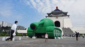 The man moved with the tank, blocking its path once. Tank Man Installation Holds Warning For Democratic Taiwan 1989 Protest Leader Radio Free Asia