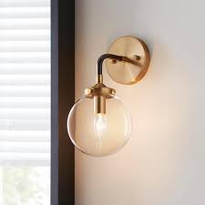 Home Decorators Collection 1 Light Matte Black And Antique Gold Wall Sconce Tn 75432 The Home Depot Antique Gold Wall Sconce Gold Wall Sconce Gold Wall Lights