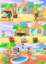 Just Finished Audie S Beach House Resort Ac Newhorizons Backyard Animals New Animal Crossing Animal Crossing