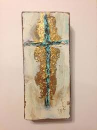 Handmade Original Textured Cross On Wood Rustic Painted Wall Etsy Cross Paintings Cross Art Church Art
