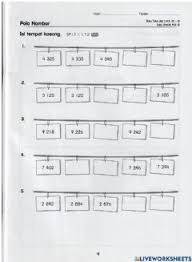 , 1080 , 1070 , 1060 , ____ 7240, 6240. Pola Nombor Worksheets And Online Exercises