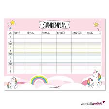 Hier gibt es den gratis stundenplan zum ausdrucken: Magnetischer Einhorn Stundenplan Inkl Stift Dv 166 Rosa Schule Magnet Facher Plan Schulanfang Schul Stundenplan Geschenk Einschulung Schulanfang
