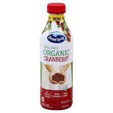 Ocean Spray 100 Organic Cranberry Juice Shop Juice At H E B