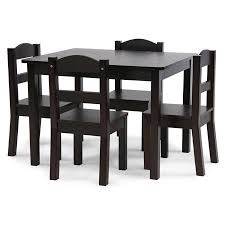 Humble Crew Kids Wood Table And 4 Chairs Set Multiple Colors Walmart Com Table And Chair Sets Kids Table And Chairs Table And Chairs