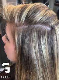 Close Up On Some Shadow Roots Gleam Hair Studio Miami Best Hair Salon Top Hair Salon Rooted Blonde Balayage