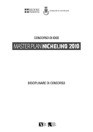 Master plan Nichelino 2010 - Disciplinare di concorso &ndash; rev. 8.5