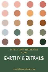 Instagram Story Highlight Covers Solid Color Icons Neutral Earthy Warm Terracota Red Brown Tones In 2020 Earthy Color Palette Green Colour Palette Brown Color Palette