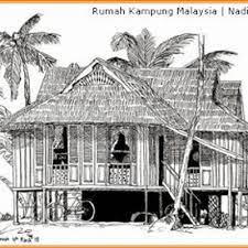 Cara untuk susun atur rumah kampung. Lukisan Rumah