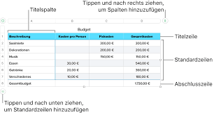 Diskutiere tabellen layout bearbeiten im android app entwicklung im bereich betriebssysteme. Hinzufugen Oder Entfernen Von Zeilen Und Spalten In Numbers Auf Dem Mac Apple Support