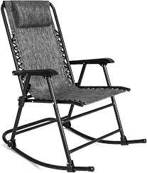 Sit down, recline, and feel like you're floating in space. Amazon Com Best Choice Products Foldable Zero Gravity Rocking Mesh Patio Lounge Chair W Headrest Pillow Gray Garden Outdoor