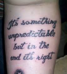 Green Day Lyrics Tattoo By Ed Overson Green Day Tattoo Lyric Tattoos Lyrics Tattoo