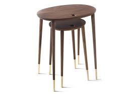 The most common set of 2 end tables material is ceramic. Rogers Porada Set Of 2 Side Tables Milia Shop