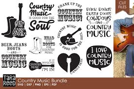 I thought this would look great with gold foil on a black tote. Country Music Svg And Cut Files For Crafters 131949 Cut Files Design Bundles