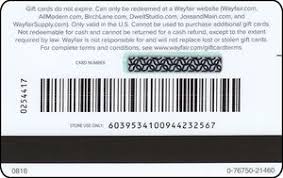 Wayfair credit card customer service number for payment. Gift Card Wayfair Com Wayfair United States Of America Wayfair Col Us Wayfair 001 1608