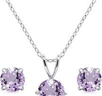 Amazon.com: B. BRILLIANT Jewelry Sets for Women Amethyst ...
