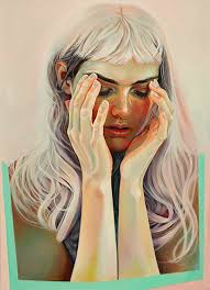 Image result for tranh ve thieu nu