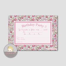 10 Invitations Anniversaire Eloise Rose Invitation Anniversaire Anniversaire Invitation