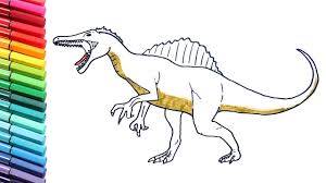 Available on pc, playstation 4, xbox one and nintendo switch. Drawing And Coloring Spinosaurus Coloring Pages For Kids To Learn Colors With Dinosaurs Youtube
