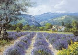 Tableau peinture huile sur toile provence 50cm x 61cm. Tableaux Des Paysages De Provence En Provence