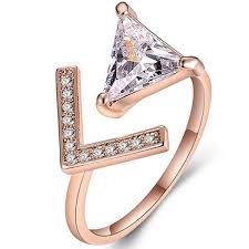 Not all rings are available in all sizes or can be resized. Fashion Women V Shaped Rose Gold Ring Open Ring For Bridal Wedding Christmas Thanksgiving Gift Gold