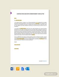 14 Free Superintendent Cover Letter Templates Edit Download Template Net