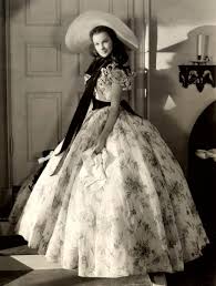With her four daughters, their mammy and their ball dresses in long cardboard boxes. The Costumes Of Gone With The Wind Scarlett S Barbecue Dress
