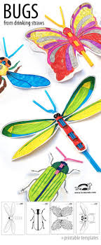 Bugs From Drinking Straws Insect Crafts Straw Crafts Craft Projects For Kids