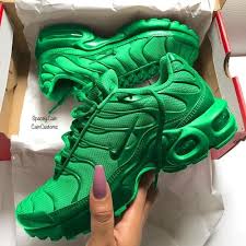Green Apple Air Max Plus Kicks Shoes Nike Air Shoes Sneakers