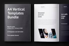 A4 18 Vertical Templates Bundle Presentation Design Template Keynote Template Templates