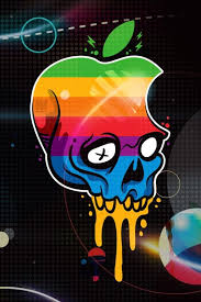 Apple Skull Colours Apple Logo Wallpaper Iphone Graffiti Wallpaper Iphone Skull Wallpaper
