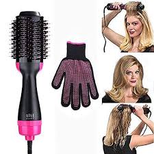 A comb like ouidad's double detangler is perfect for maneuvering through thicker hair. Buy Womdee 2 In 1 One Step Hot Air Brush Volumizer Straightener And Curly Hair Comb Black Features Price Reviews Online In India Justdial