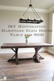 Diy How To Make A Restoration Hardware Farm House Table For 110 Diy Dining Farmhouse Dining Table Diy Farmhouse Table
