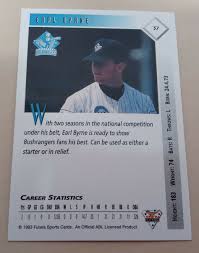 1994 Futera Aussie Baseball League ABL- Canberra Bushrangers, East Coast  Cougars