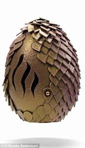 This Egg Was Inspired By China And The Orient And Is Covered With More Than 200 Chocolate Scales Mini Eggs Chocolate Fan Easter Eggs