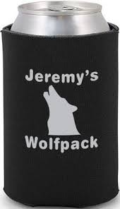 Bachelor Party Wolfpack Can Cooler Bachelor Wedding Favors Bachelor Party Koozies Bachelor Party Party Koozies
