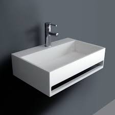 Lavabo Suspendu 60 X 40 Cm Matiere Composite Mineral Lavabo Suspendu Lavabo Lavabo Design