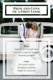 Tips From A Wedding Planner Pros And Cons Of A First Look Wedding Planner First Look Wedding Details