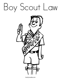 The letter should not be given to the scout. Boy Scout Law Coloring Page Twisty Noodle