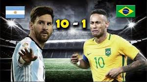 Argentina vs chile live stream. Argentina 10 Vs Brazil 1 Argentina Won By 10 Goal Youtube Argentina Brazil