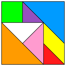 The students can use each tan as a unit of measurement and count how many tans it takes to fill different figures. Tangram Incomplete Square 15 Tangram Solution 262 Providing Teachers And Pupils With Tangram Activities