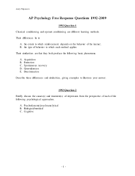 In discussing operant conditioning, we use several everyday words—positive, negative, reinforcement if students answered questions correctly, they received immediate positive reinforcement and could continue; Get Answers For Ap Psychology Homework Teacher Webpages