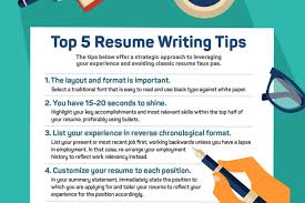 Top 5 Resume Writing Tips Lucasgroup