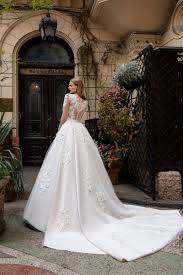 Stunning Wedding Dress Esther A Line Silhouette Transparent Corset With Buttons And Elbow Length Sleeve Beautiful Embroidered Applicat Hochzeitstorte Hochzeit