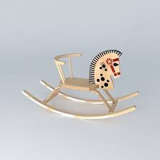 Rocking Horse Latvian Toy 3d Model Rocking Horse 3d Model Horses