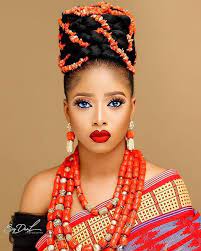 Trad Inspired Look The Perfect Nigerian Bride Muse Nuella Lawrence Makeup For Sweettamara Nigerian Bride African Traditional Wedding Dress African Bride